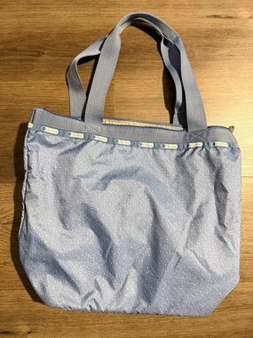 Lesportsac light  Blue polka Dot Nylon Tote